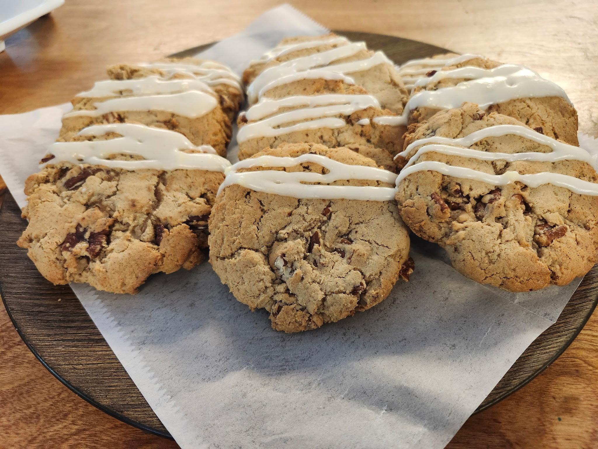 Assorted cookies on a tray