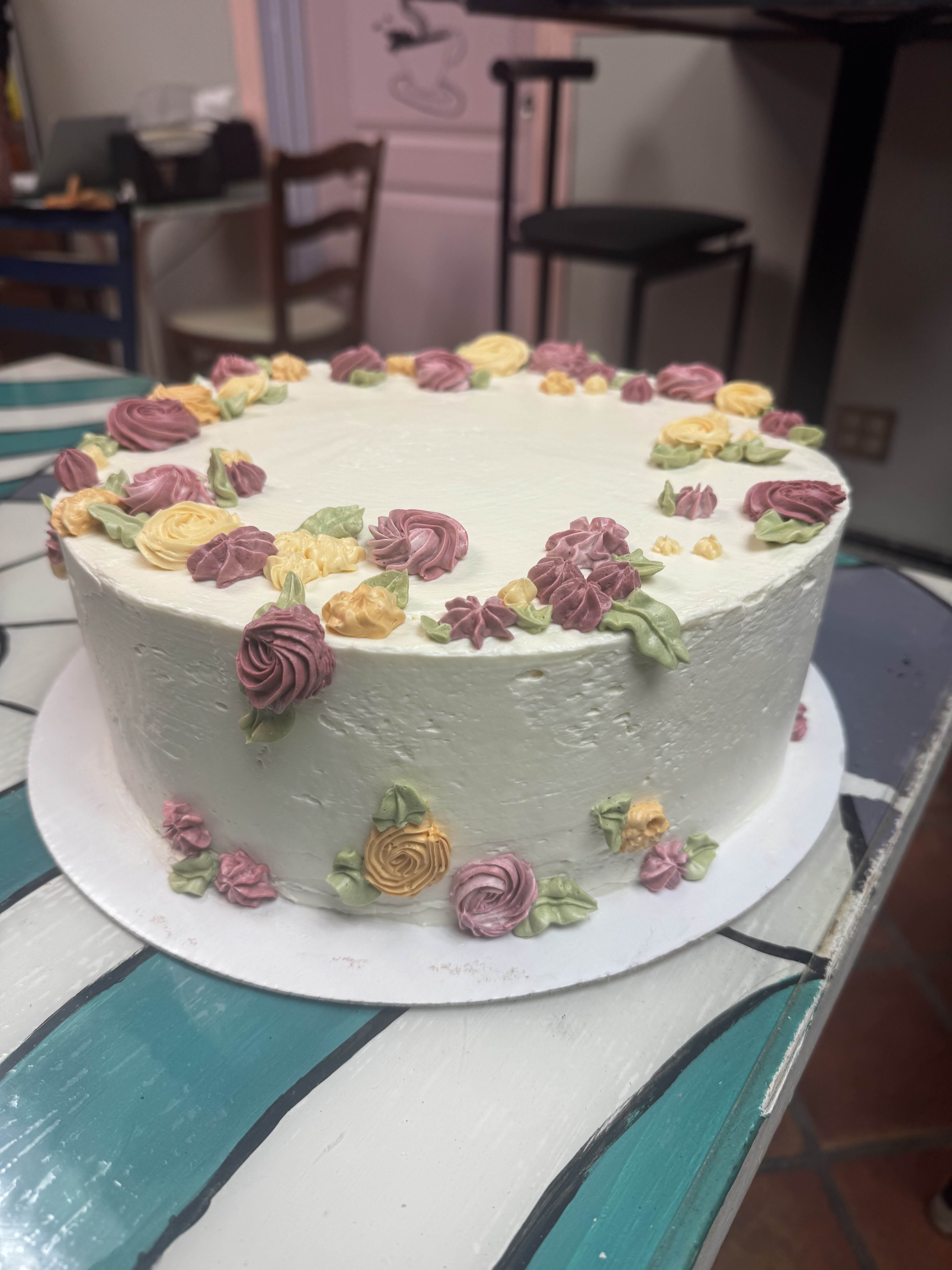 Chocolate cake with frosting